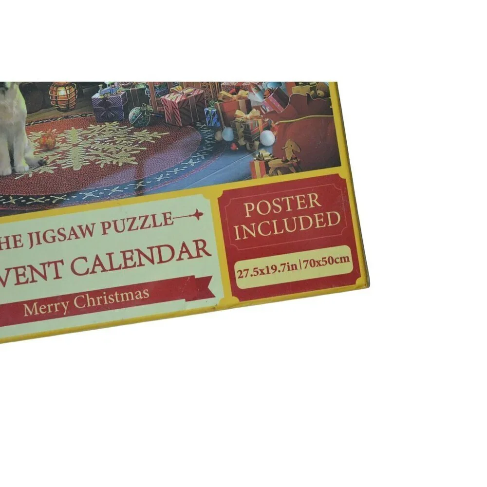 Jigsaw Puzzle Advent Calendar With Poster Included 1008 Pieces 27.5x19.7in 42 Pi